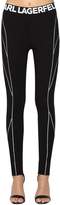 Thumbnail for your product : Karl Lagerfeld Paris Logo Stretch Viscose Jersey Leggings