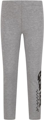 Dimensione Danza Grey Leggings With Black Logo For Girl