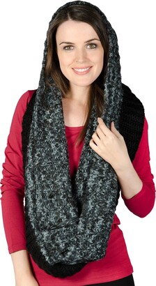 Ladies Bonn Stone Gold Threads Chunky Knitted Scarf Womens Warm Winter Accessory