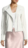 Thumbnail for your product : Vince Cross-Front Lamb Leather Jacket
