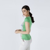 Thumbnail for your product : Conquista Green Short Sleeve Floral Print Top