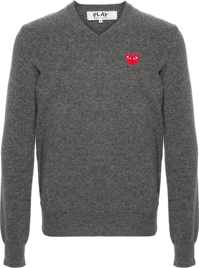 Comme des Garçons PLAY Heart-Patch Wool Jumper