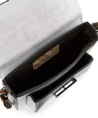 Brunello Cucinelli Metallic Leather Mini Crossbody Bag