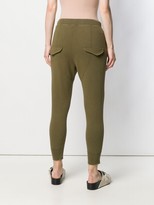 Thumbnail for your product : Nili Lotan Cropped Cotton Track Pants