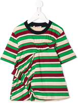 Thumbnail for your product : Marni Kids frilly striped T-shirt