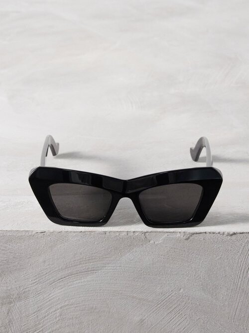 LOEWE Eyewear Anagramlogo Cateye Acetate Sunglasses ShopStyle