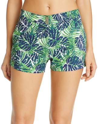 Vilebrequin Madrague Palm Print Swim Cover-Up Shorts