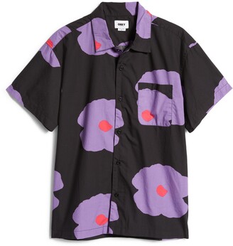 Obey Resort Floral Short Sleeve Button-Up Shirt