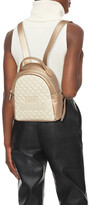 Thumbnail for your product : Love Moschino Quilted metallic faux leather backpack