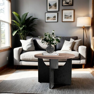 Decorating Ideas and Design - HGTV - Retro Round Coffee Table Apartment Decor