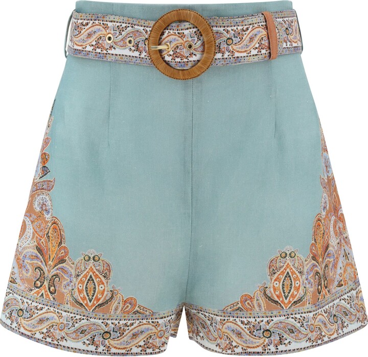 Zimmermann Devi Bermuda - ShopStyle Belted Shorts