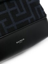 Thumbnail for your product : Balmain Textured Monogram-Print Backpack