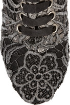 Thumbnail for your product : Dolce & Gabbana Vally embellished macramé ankle boots