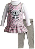 Thumbnail for your product : Youngland Baby Girl Koala Bear Jumper, Top & Leggings Set