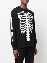 Thumbnail for your product : Neighborhood skeleton-print long-sleeved T-shirt