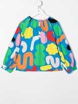 Thumbnail for your product : Stella McCartney Kids Abstract-Print Colour-Block Blouse