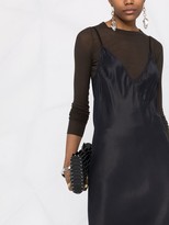 Thumbnail for your product : Rick Owens Neck Satin Slip Dress