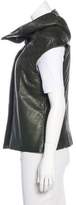 Thumbnail for your product : Sharon Wauchob Leather Cap Sleeve Vest