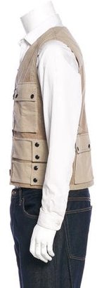 Belstaff Carnforth Leather-Trimmed Vest w/ Tags