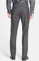 Thumbnail for your product : John Varvatos Flat Front Plaid Trousers