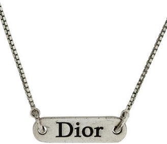 Christian Dior Logo Necklace