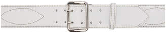 Maison Margiela White Stitched Waist Belt