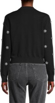 Thumbnail for your product : Minnie Rose Embellished Crewneck Cardigan