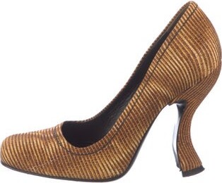 Prada Striped Pumps