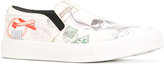 Thumbnail for your product : Alexander McQueen Letters from India slip-on sneakers