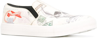 Alexander McQueen Letters from India slip-on sneakers