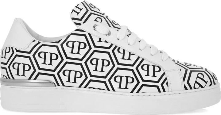 Philipp Plein Big Monogram Low-Top Sneakers