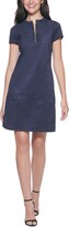 Thumbnail for your product : Kensie Faux-Suede Shift Dress