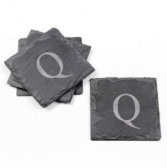 Cathy's Concepts Initial Slate Coasters, Set of 4