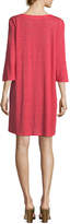 Thumbnail for your product : Eileen Fisher Petite Striped Organic Linen Shirt Dress
