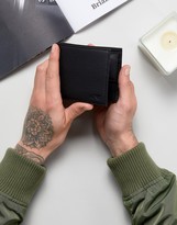 Thumbnail for your product : Armani Jeans Grain Textured Leather Wallet In Black