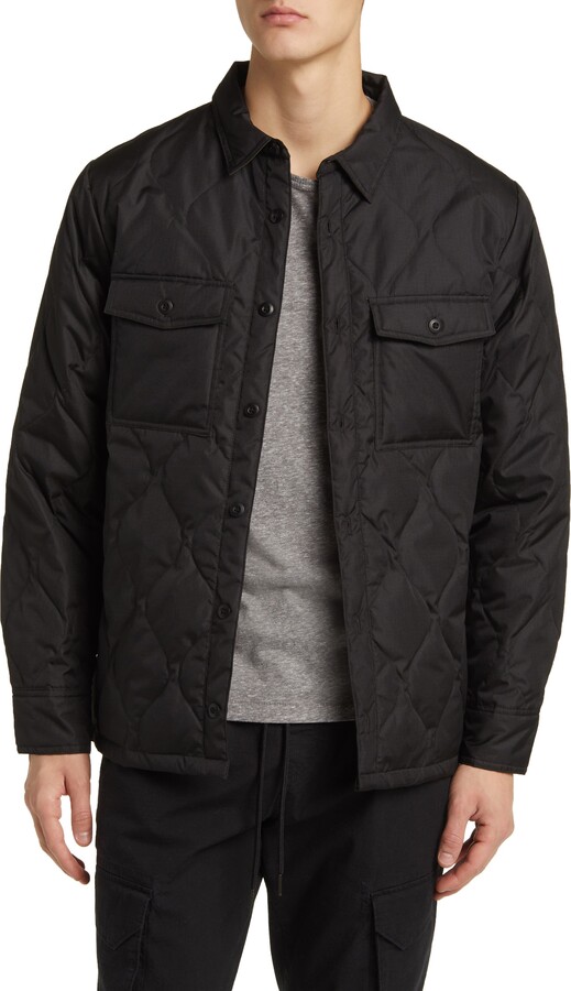 TAION Military Quilted Packable Water Resistant 800 Fill Power Down Shirt Jacket