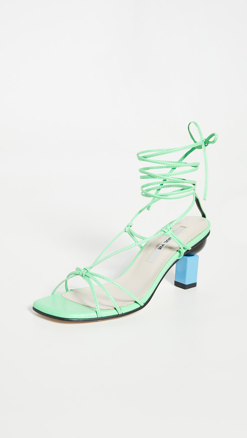 aqua green sandals