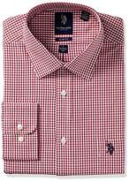 Thumbnail for your product : U.S. Polo Assn. Men's Plaid Or Check Slim Fit Semi Spread Collar Dress Shirt