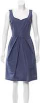 Thumbnail for your product : Oscar de la Renta Pleated Silk Dress w/ Tags