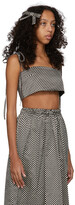 Thumbnail for your product : Ashley Williams Black & White Checkerboard Crop Camisole
