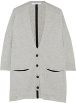 Thumbnail for your product : Hampton Sun Duffy Two-tone cashmere cardigan