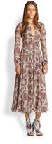 Thumbnail for your product : Burberry Printed Silk Dress