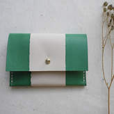 Thumbnail for your product : Tori Lo Designs Striped Leather Purse With Coin And Card Compartments