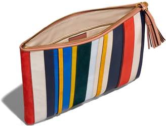Tory Burch STRIPE LARGE POUCH