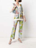 Thumbnail for your product : Tory Burch Wallpaper Floral-print trousers