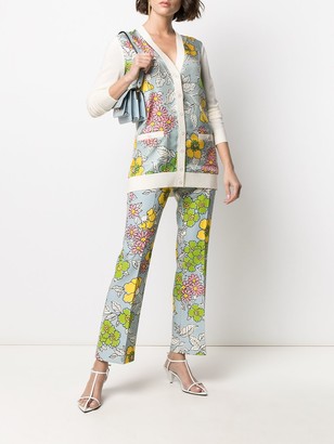 Tory Burch Wallpaper Floral-print trousers