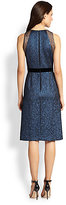 Thumbnail for your product : Carmen Marc Valvo Velvet & Brocade Dress