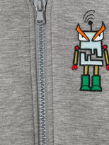 Thumbnail for your product : Fendi Kids monster patch varsity jacket