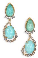 Thumbnail for your product : Alexis Bittar Elements Gilded Muse Amazonite & Crystal Clip-On Drop Earrings