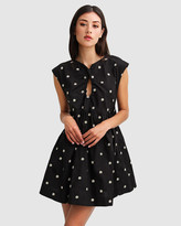 Thumbnail for your product : Belle & Bloom Women's Black Mini Dresses - Baby Doll Embroidered Dress